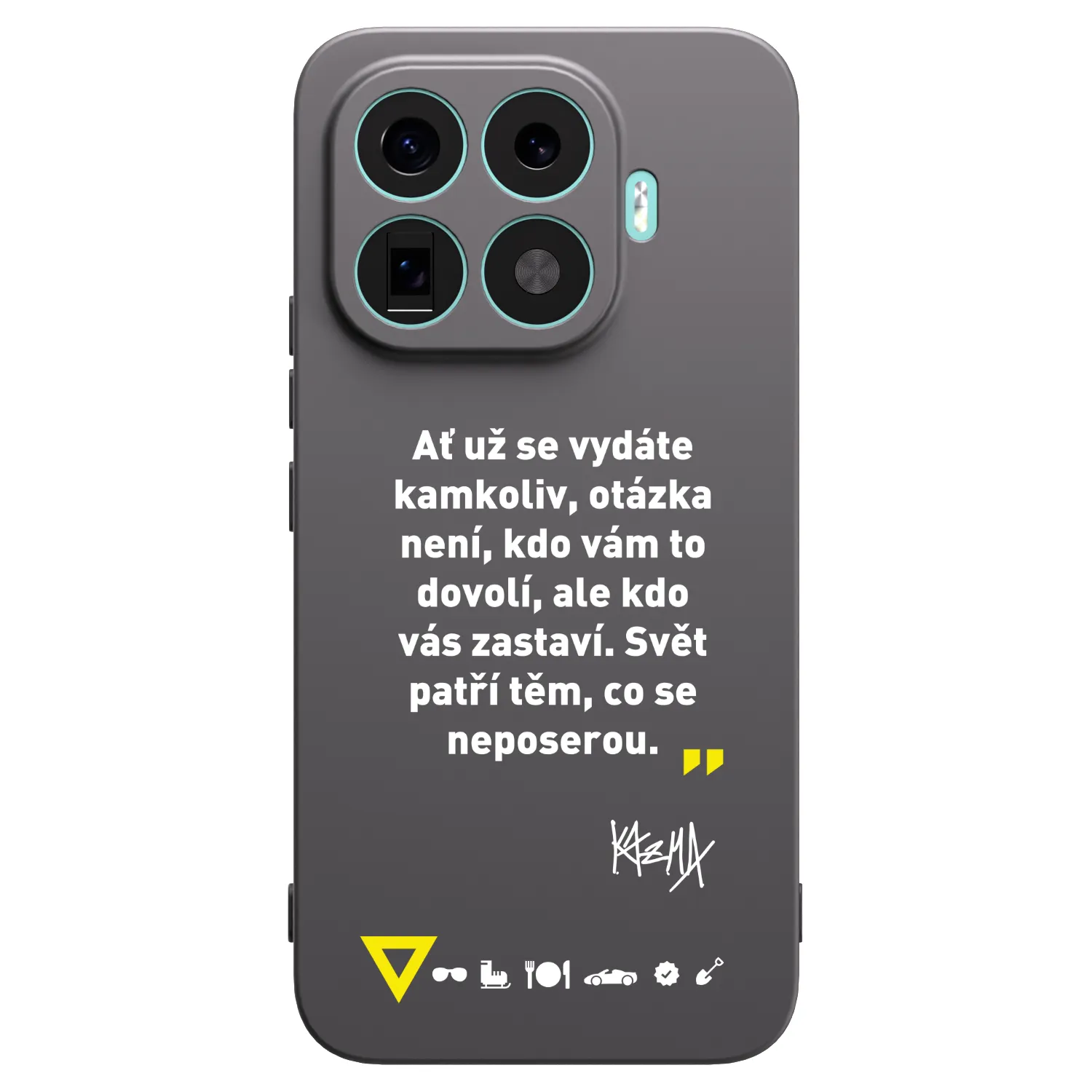 Picasee silikonový černý obal pro Xiaomi 17T Pro - Kazma - SVĚT PATŘÍ TĚM, CO SE NEPOSEROU