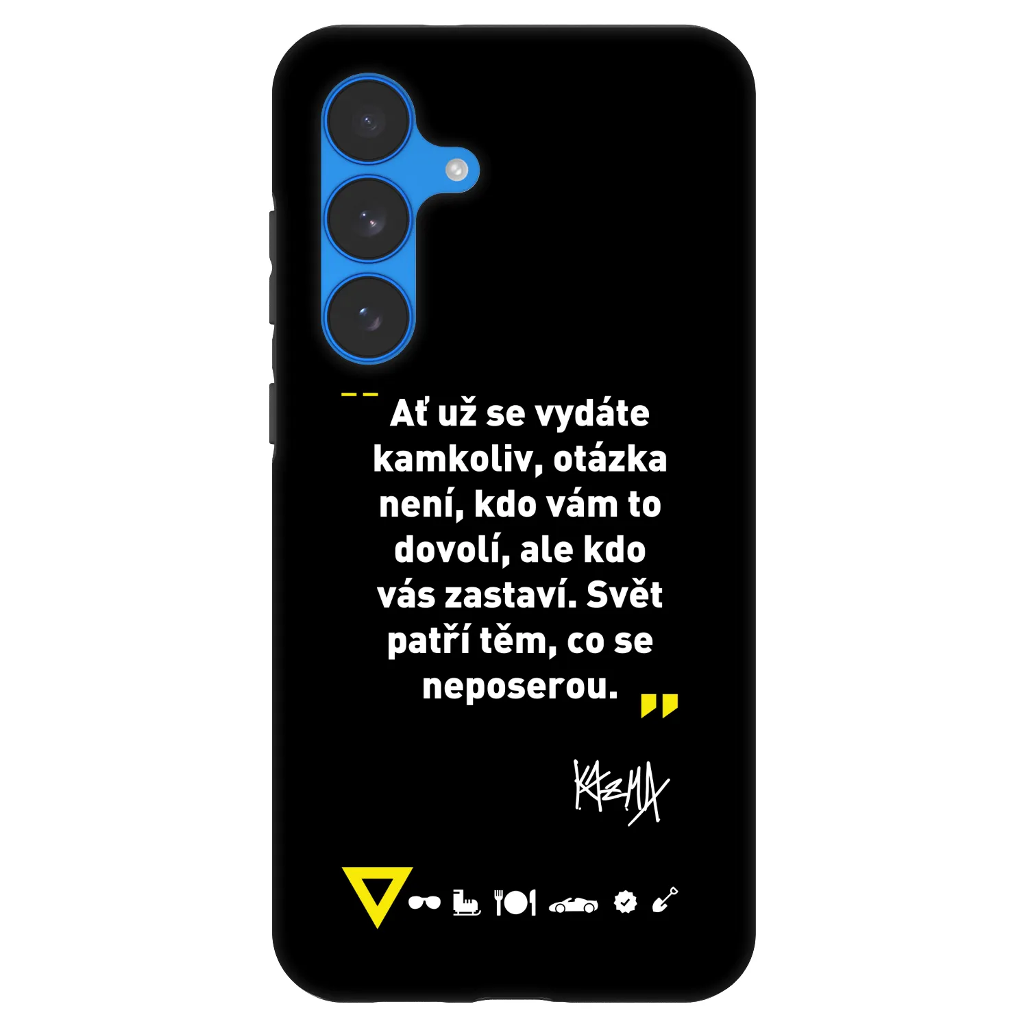 Picasee Fashion Case pro Samsung Galaxy S25 FE 5G - Kazma - SVĚT PATŘÍ TĚM, CO SE NEPOSEROU