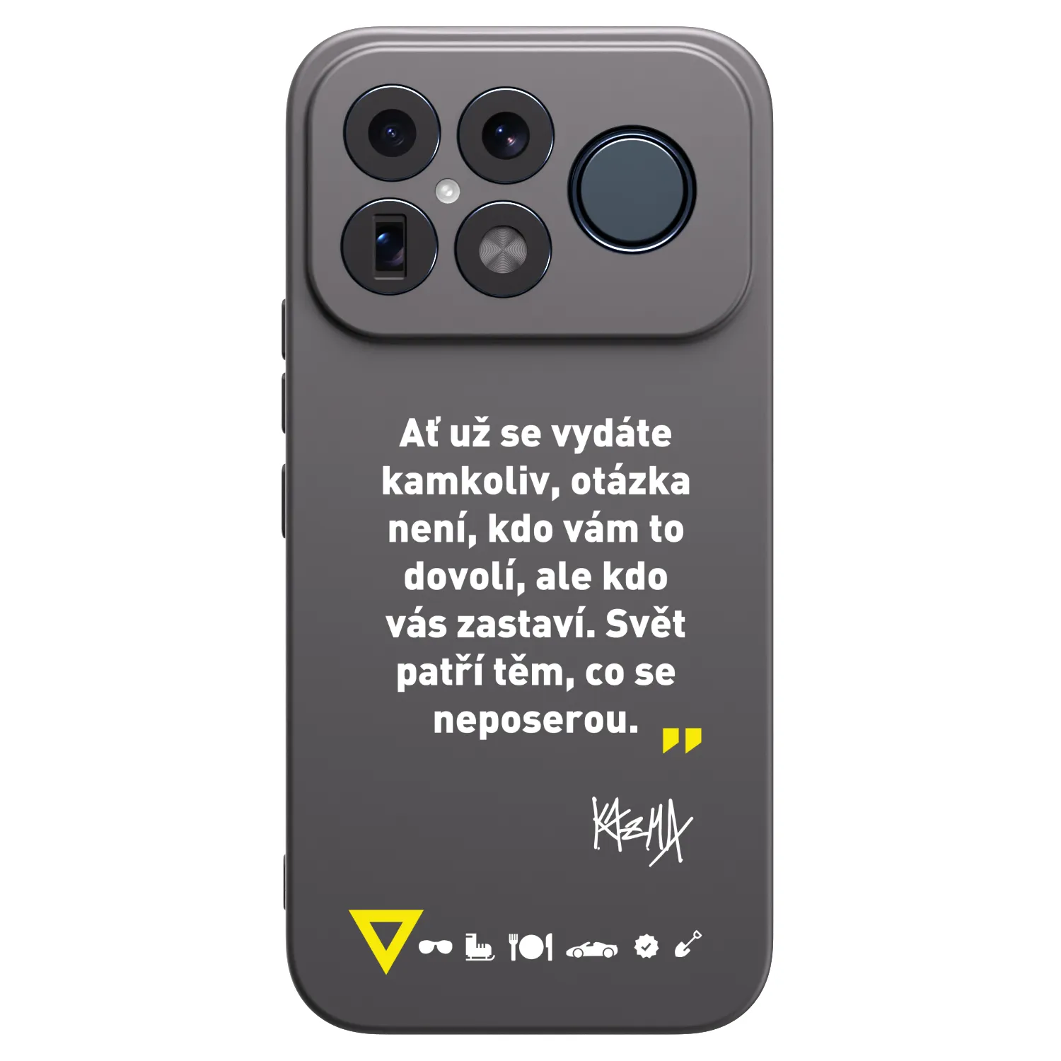 Picasee silikonový černý obal pro Xiaomi Poco F8 Ultra - Kazma - SVĚT PATŘÍ TĚM, CO SE NEPOSEROU