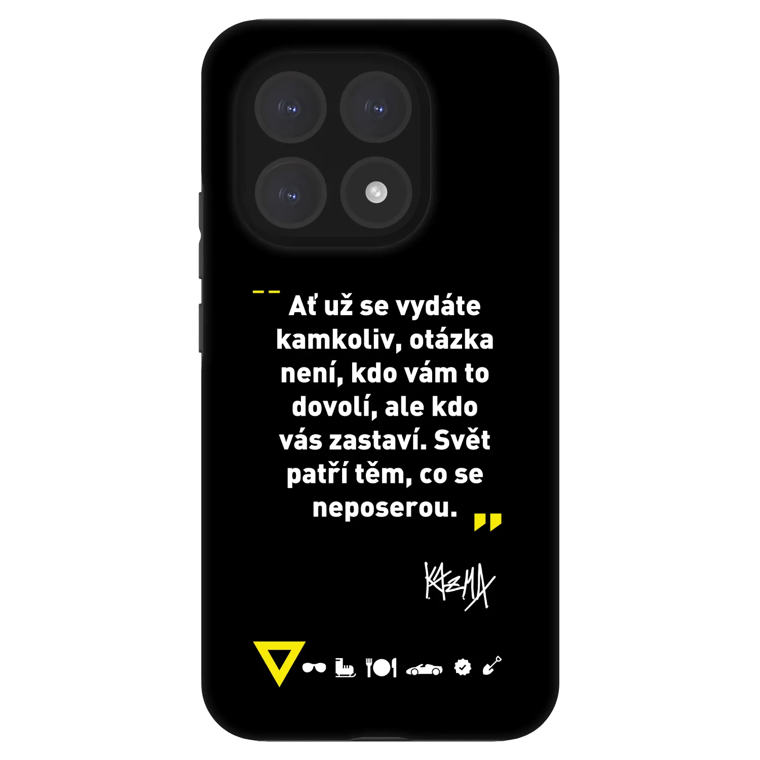 Picasee Fashion Case pro Xiaomi 15T - Kazma - SVĚT PATŘÍ TĚM, CO SE NEPOSEROU