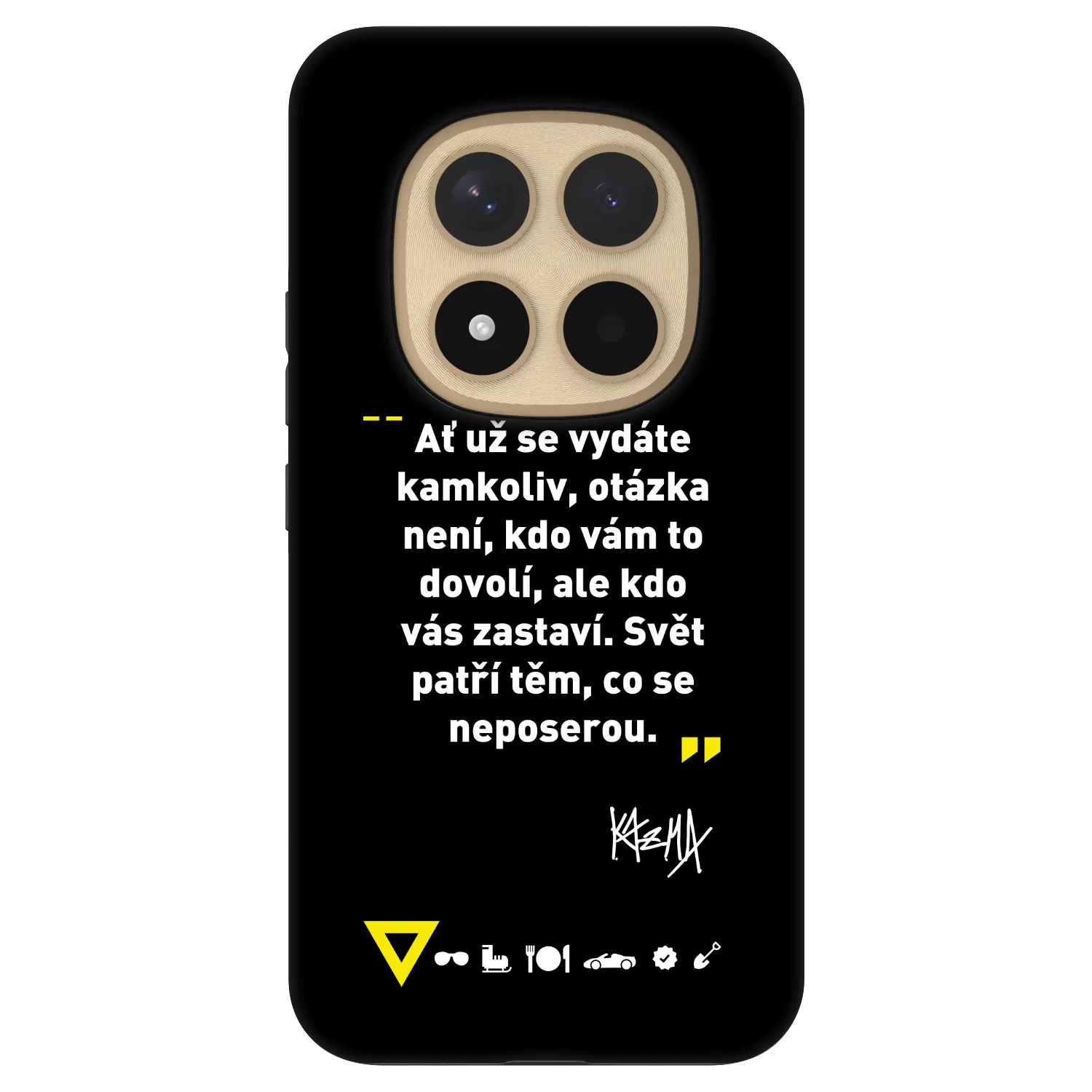 Picasee Fashion Case pro Xiaomi Redmi Note 15 Pro+ - Kazma - SVĚT PATŘÍ TĚM, CO SE NEPOSEROU