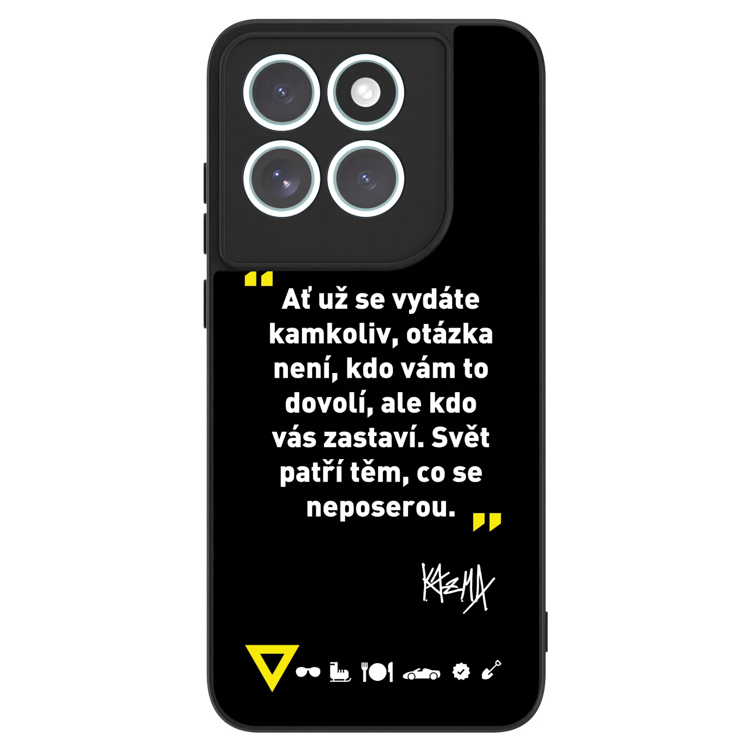 Picasee ULTIMATE CASE pro Motorola Edge 70 Fusion - Kazma - SVĚT PATŘÍ TĚM, CO SE NEPOSEROU