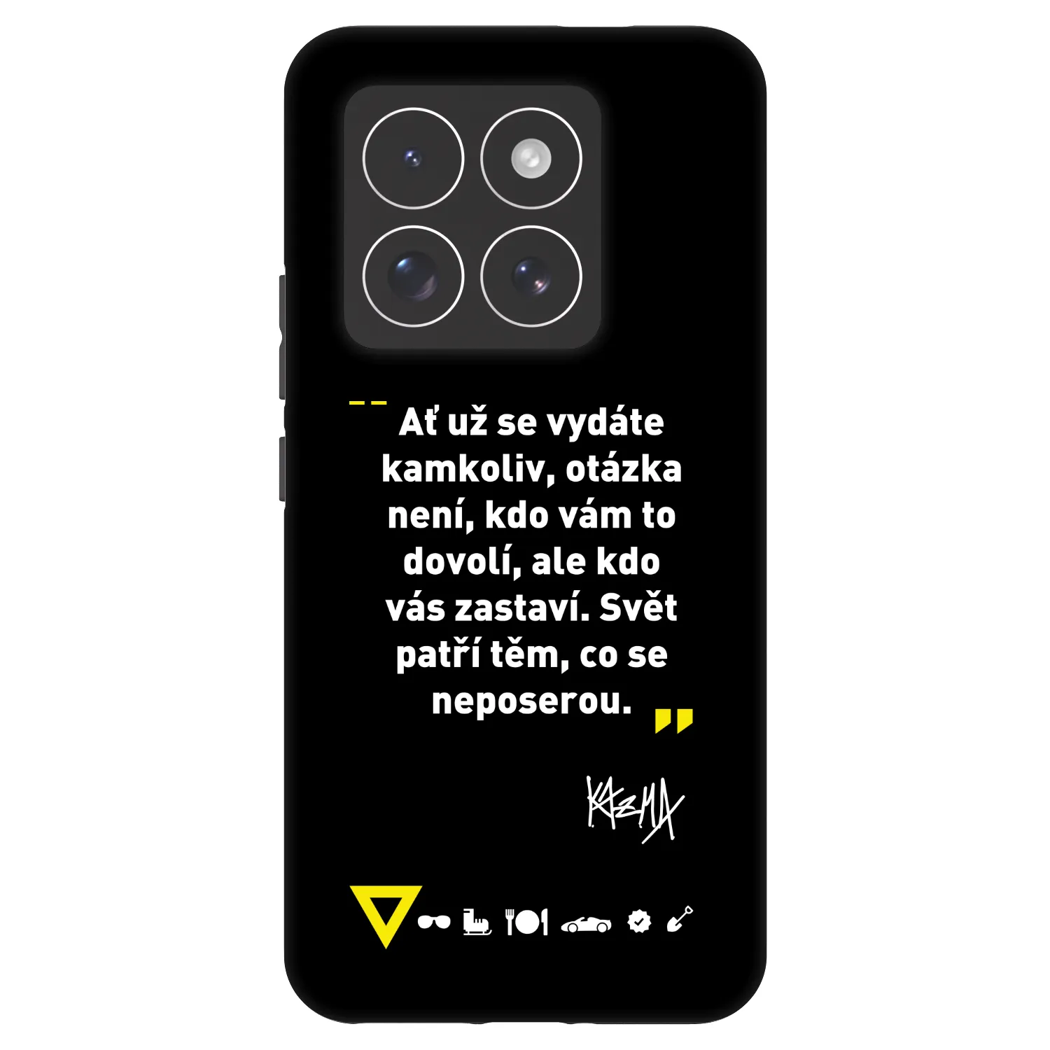 Picasee Fashion Case pro Xiaomi 14 Pro - Kazma - SVĚT PATŘÍ TĚM, CO SE NEPOSEROU