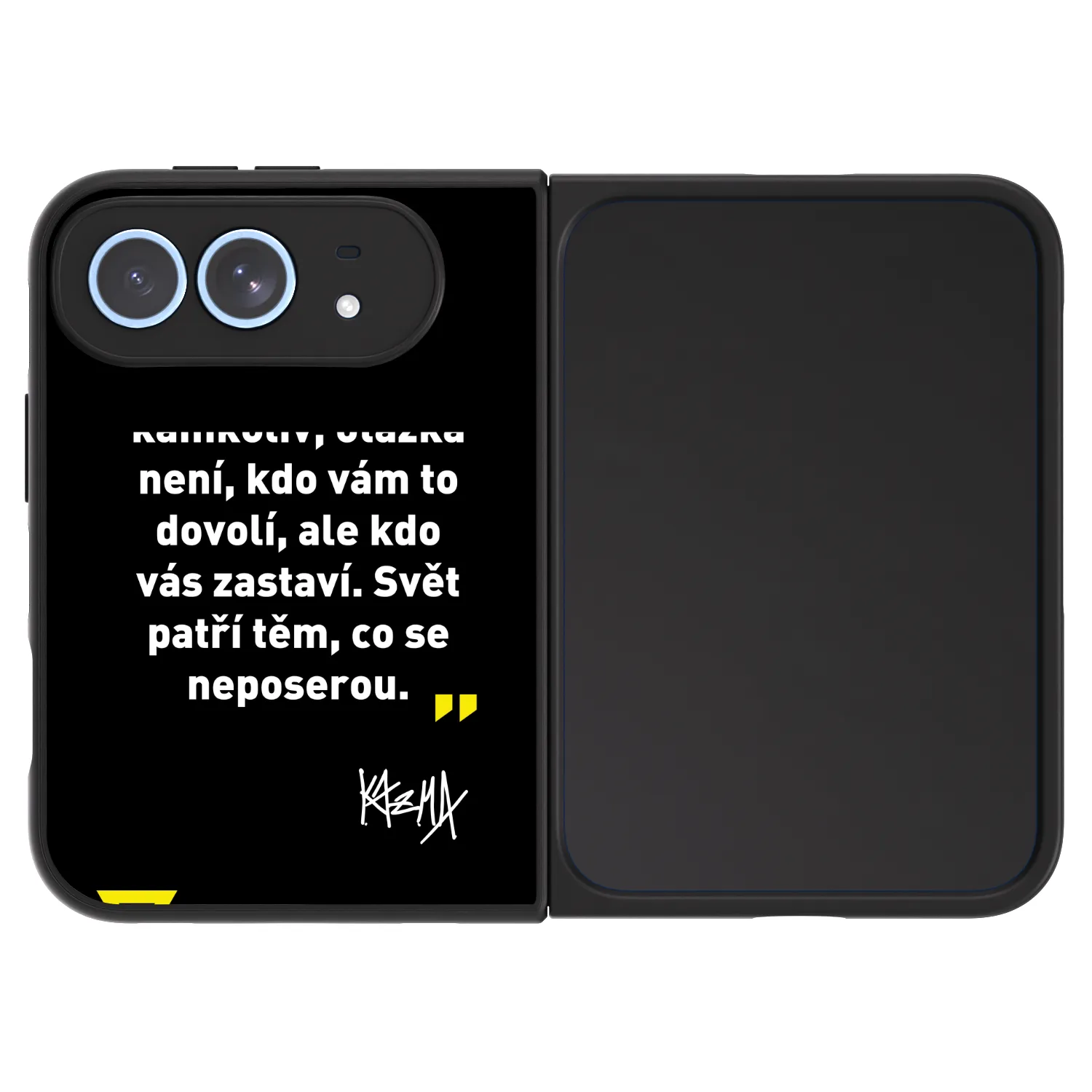 Picasee ULTIMATE CASE MagSafe pro Apple iPhone Duo - Kazma - SVĚT PATŘÍ TĚM, CO SE NEPOSEROU