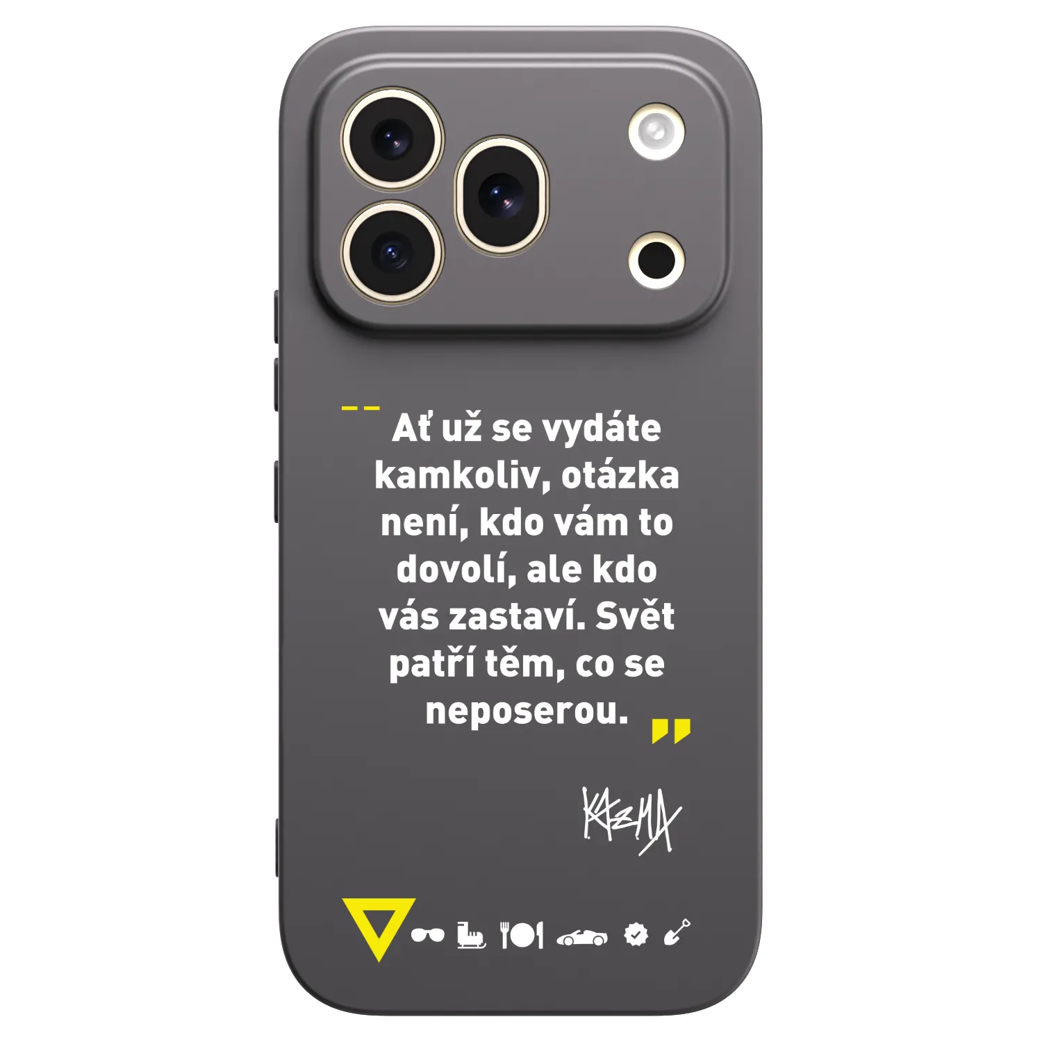 Picasee silikonový černý obal pro Honor 600 Pro - Kazma - SVĚT PATŘÍ TĚM, CO SE NEPOSEROU