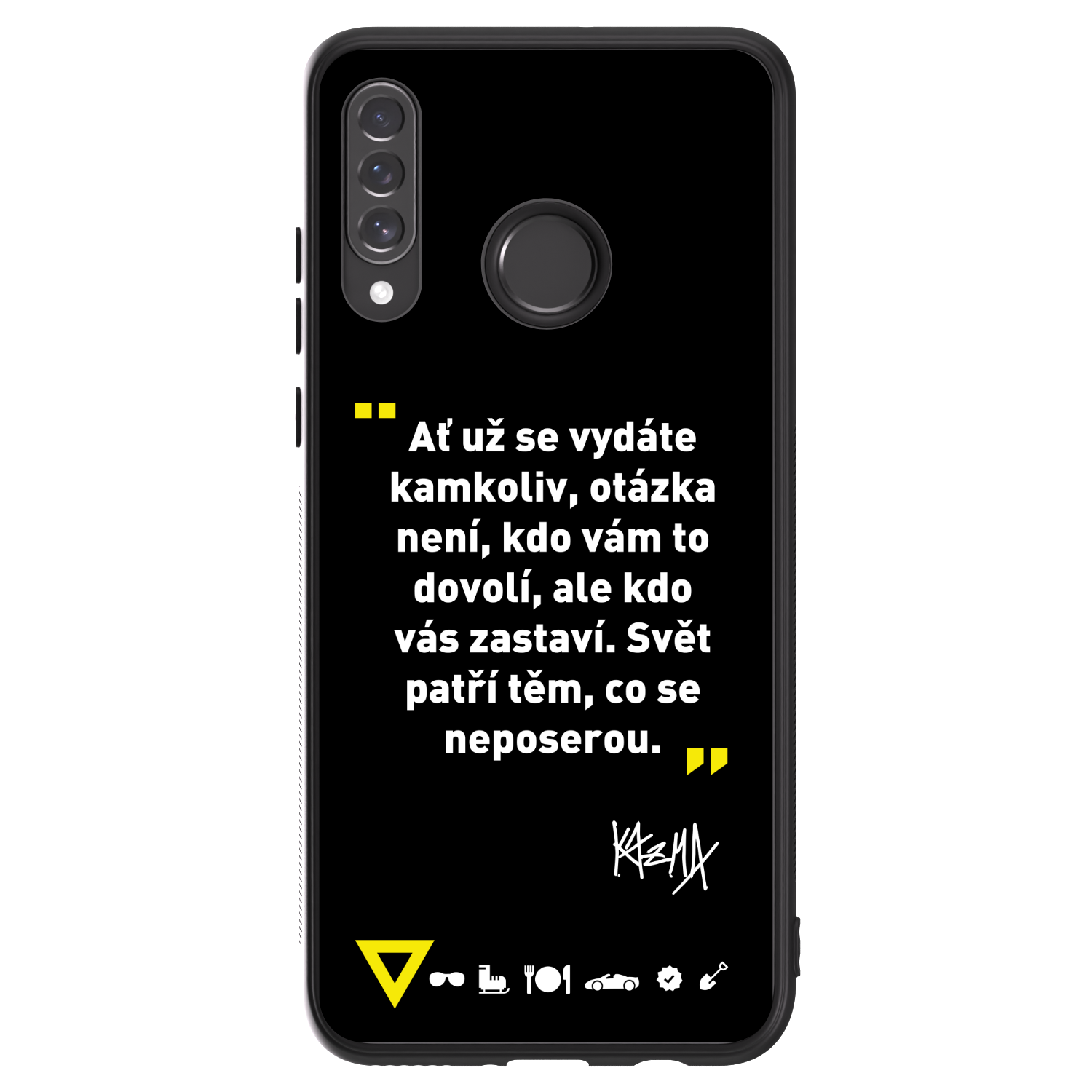 Picasee ULTIMATE CASE pro Huawei P30 Lite - Kazma - SVĚT PATŘÍ TĚM, CO SE NEPOSEROU