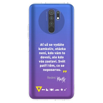 Picasee silikonový průhledný obal pro Xiaomi Redmi 9 - Kazma - SVĚT PATŘÍ TĚM, CO SE NEPOSEROU