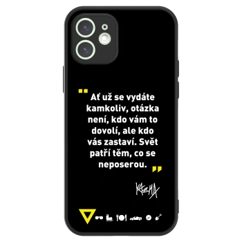 Picasee ULTIMATE CASE pro Apple iPhone 12 - Kazma - SVĚT PATŘÍ TĚM, CO SE NEPOSEROU
