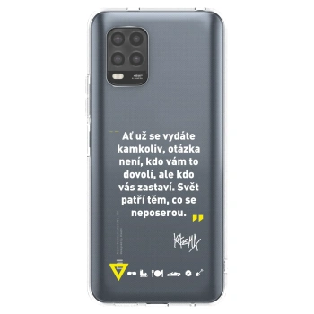 Picasee silikonový průhledný obal pro Xiaomi Mi 10 Lite - Kazma - SVĚT PATŘÍ TĚM, CO SE NEPOSEROU