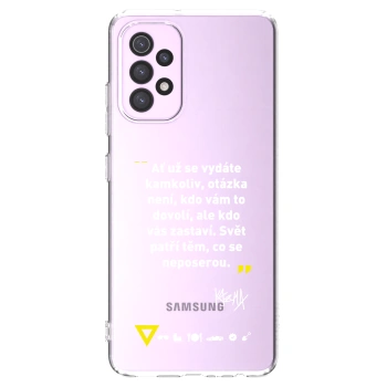 Picasee silikonový průhledný obal pro Samsung Galaxy A32 5G A326B - Kazma - SVĚT PATŘÍ TĚM, CO SE NEPOSEROU