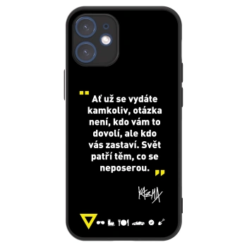 Picasee ULTIMATE CASE pro Apple iPhone 12 mini - Kazma - SVĚT PATŘÍ TĚM, CO SE NEPOSEROU