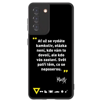 Picasee ULTIMATE CASE pro Samsung Galaxy S21 5G G991B - Kazma - SVĚT PATŘÍ TĚM, CO SE NEPOSEROU