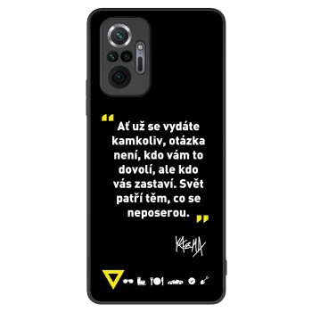 Picasee ULTIMATE CASE pro Xiaomi Redmi Note 10 Pro - Kazma - SVĚT PATŘÍ TĚM, CO SE NEPOSEROU