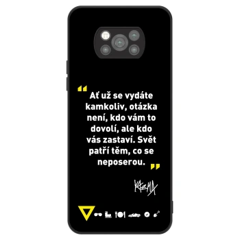 Obal pro Xiaomi Poco X3 Pro - Kazma - SVĚT PATŘÍ TĚM, CO SE NEPOSEROU