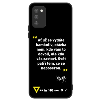 Obal pro Samsung Galaxy A02s A025G - Kazma - SVĚT PATŘÍ TĚM, CO SE NEPOSEROU