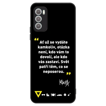 Obal pro Motorola Moto G60 - Kazma - SVĚT PATŘÍ TĚM, CO SE NEPOSEROU