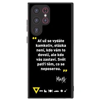 Picasee ULTIMATE CASE pro Samsung Galaxy S22 Ultra 5G - Kazma - SVĚT PATŘÍ TĚM, CO SE NEPOSEROU