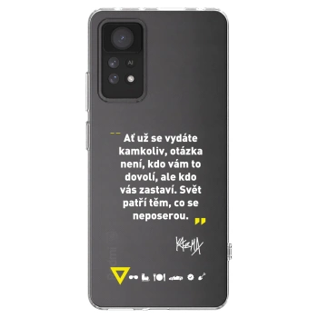 Picasee silikonový průhledný obal pro Xiaomi Redmi Note 11 Pro - Kazma - SVĚT PATŘÍ TĚM, CO SE NEPOSEROU