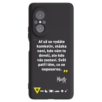 Picasee silikonový černý obal pro Huawei Nova 9 SE - Kazma - SVĚT PATŘÍ TĚM, CO SE NEPOSEROU