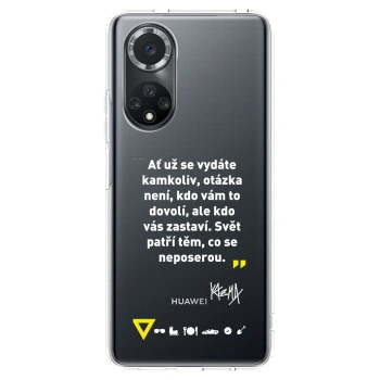 Picasee silikonový průhledný obal pro Huawei Nova 9 SE - Kazma - SVĚT PATŘÍ TĚM, CO SE NEPOSEROU