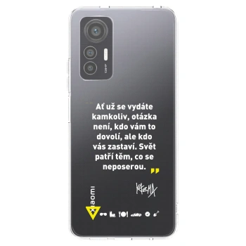 Picasee silikonový průhledný obal pro Xiaomi 12 Lite - Kazma - SVĚT PATŘÍ TĚM, CO SE NEPOSEROU
