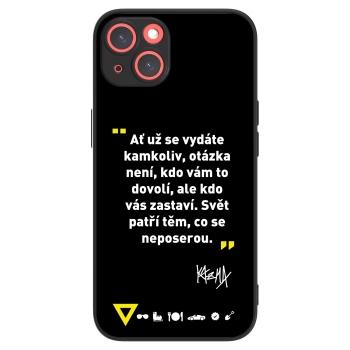 Picasee ULTIMATE CASE MagSafe pro Apple iPhone 13 - Kazma - SVĚT PATŘÍ TĚM, CO SE NEPOSEROU