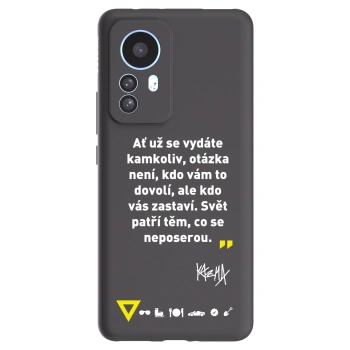 Picasee silikonový černý obal pro Xiaomi 12T - Kazma - SVĚT PATŘÍ TĚM, CO SE NEPOSEROU