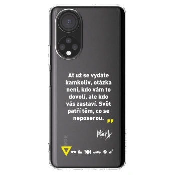 Picasee silikonový průhledný obal pro Honor X7 - Kazma - SVĚT PATŘÍ TĚM, CO SE NEPOSEROU