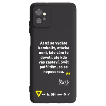 Obal pro Motorola Moto G32 - Kazma - SVĚT PATŘÍ TĚM, CO SE NEPOSEROU