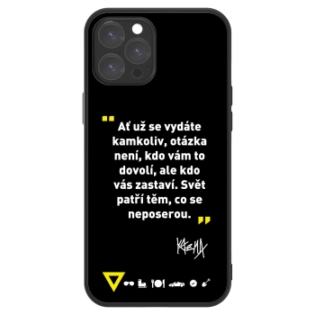 Picasee ULTIMATE CASE MagSafe pro Apple iPhone 12 Pro Max - Kazma - SVĚT PATŘÍ TĚM, CO SE NEPOSEROU