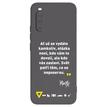 Obal pro Sony Xperia 10 III - Kazma - SVĚT PATŘÍ TĚM, CO SE NEPOSEROU