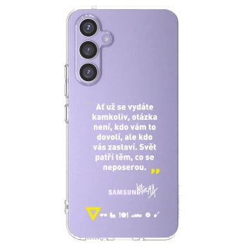 Picasee silikonový průhledný obal pro Samsung Galaxy A54 5G A546B - Kazma - SVĚT PATŘÍ TĚM, CO SE NEPOSEROU