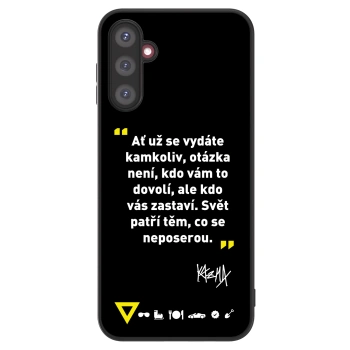 Picasee ULTIMATE CASE pro Samsung Galaxy A14 5G A146P - Kazma - SVĚT PATŘÍ TĚM, CO SE NEPOSEROU