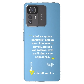 Picasee silikonový průhledný obal pro Xiaomi Redmi Note 12S - Kazma - SVĚT PATŘÍ TĚM, CO SE NEPOSEROU