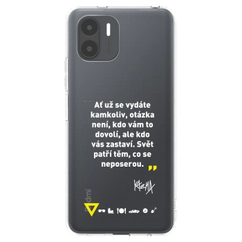 Picasee silikonový průhledný obal pro Xiaomi Redmi A2 - Kazma - SVĚT PATŘÍ TĚM, CO SE NEPOSEROU