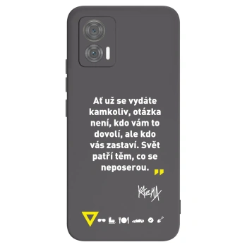 Obal pro Motorola Edge 30 Neo - Kazma - SVĚT PATŘÍ TĚM, CO SE NEPOSEROU