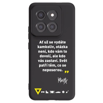 Picasee silikonový černý obal pro Xiaomi 14 Pro - Kazma - SVĚT PATŘÍ TĚM, CO SE NEPOSEROU