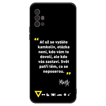 Obal pro Motorola Moto G30 - Kazma - SVĚT PATŘÍ TĚM, CO SE NEPOSEROU