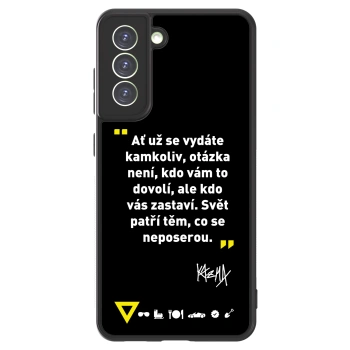 Picasee ULTIMATE CASE PowerShare pro Samsung Galaxy S21 FE 5G - Kazma - SVĚT PATŘÍ TĚM, CO SE NEPOSEROU