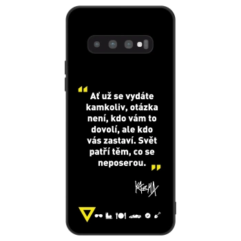 Obal pro Samsung Galaxy S10 Plus G975 - Kazma - SVĚT PATŘÍ TĚM, CO SE NEPOSEROU