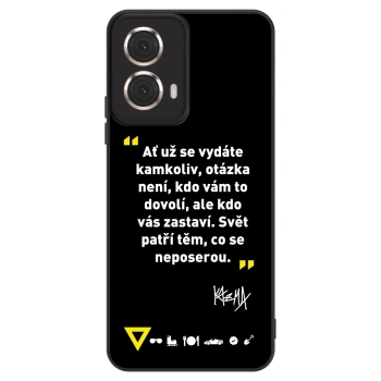 Obal pro Motorola Moto G85 - Kazma - SVĚT PATŘÍ TĚM, CO SE NEPOSEROU