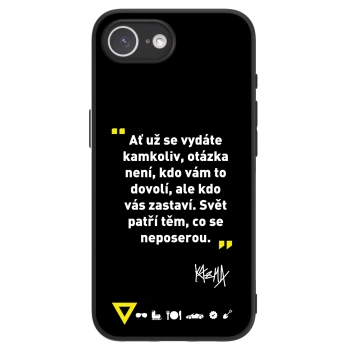 Picasee ULTIMATE CASE pro Apple iPhone 16e - Kazma - SVĚT PATŘÍ TĚM, CO SE NEPOSEROU