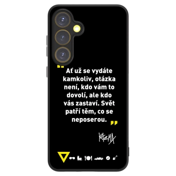 Picasee ULTIMATE CASE pro Samsung Galaxy S24 FE S721B - Kazma - SVĚT PATŘÍ TĚM, CO SE NEPOSEROU