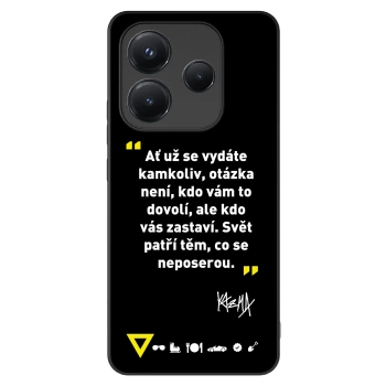 Picasee ULTIMATE CASE pro Xiaomi Redmi Note 14 5G - Kazma - SVĚT PATŘÍ TĚM, CO SE NEPOSEROU