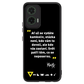 Obal pro Motorola Moto G35 5G - Kazma - SVĚT PATŘÍ TĚM, CO SE NEPOSEROU
