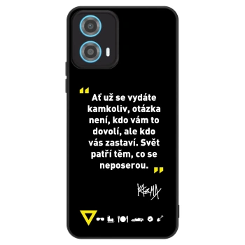 Obal pro Motorola Moto G34 5G - Kazma - SVĚT PATŘÍ TĚM, CO SE NEPOSEROU