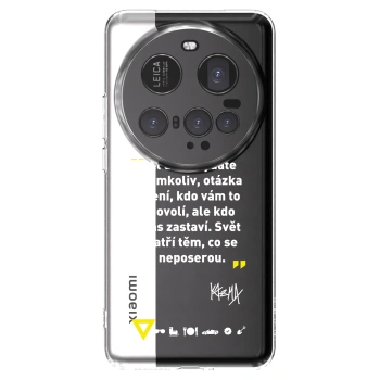 Picasee silikonový průhledný obal pro Xiaomi 15 Ultra - Kazma - SVĚT PATŘÍ TĚM, CO SE NEPOSEROU