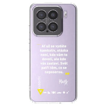 Picasee silikonový průhledný obal pro Xiaomi 15 - Kazma - SVĚT PATŘÍ TĚM, CO SE NEPOSEROU