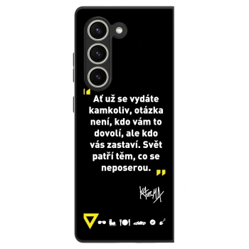 Obal pro Samsung Galaxy Z Fold5 5G - Kazma - SVĚT PATŘÍ TĚM, CO SE NEPOSEROU