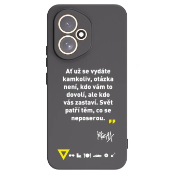Picasee silikonový černý obal pro Honor 400 5G - Kazma - SVĚT PATŘÍ TĚM, CO SE NEPOSEROU